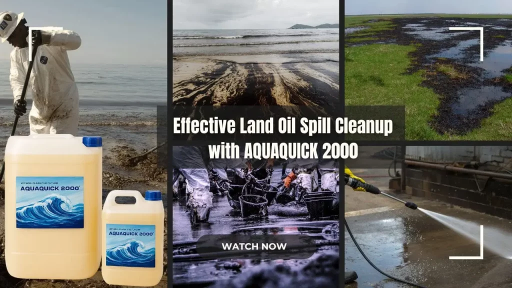 Limpieza Efectiva de Derrames de Petróleo en Tierra con AQUAQUICK 2000